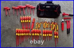 Wiha 48 Piece Master Electrician's Insulated Tool Set In Canvas Tool Bag