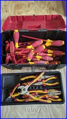 Wiha Insulated Tool Set kit Screwdrivers, Nut Drivers, Pliers, Cutters