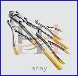 Wire Cutter 4 Pcs TC Pin Cutter Set of Orthopedic Instrument, Stainless Steel