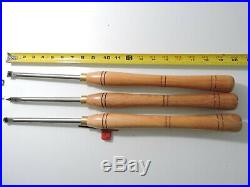 Wood Turning Carbide cutter 15mm Round Stainless Steel Set tools with handles