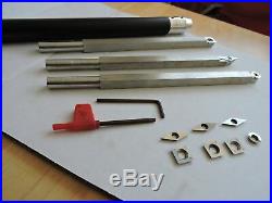 Wood Turning Carbide cutter Tools Stainless Steel Set with aluminum handle