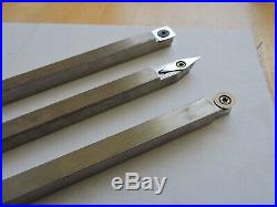 Wood Turning Carbide cutter Tools Stainless Steel Straight Set