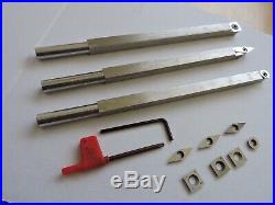 Wood Turning Carbide cutter Tools Stainless Steel Straight Set